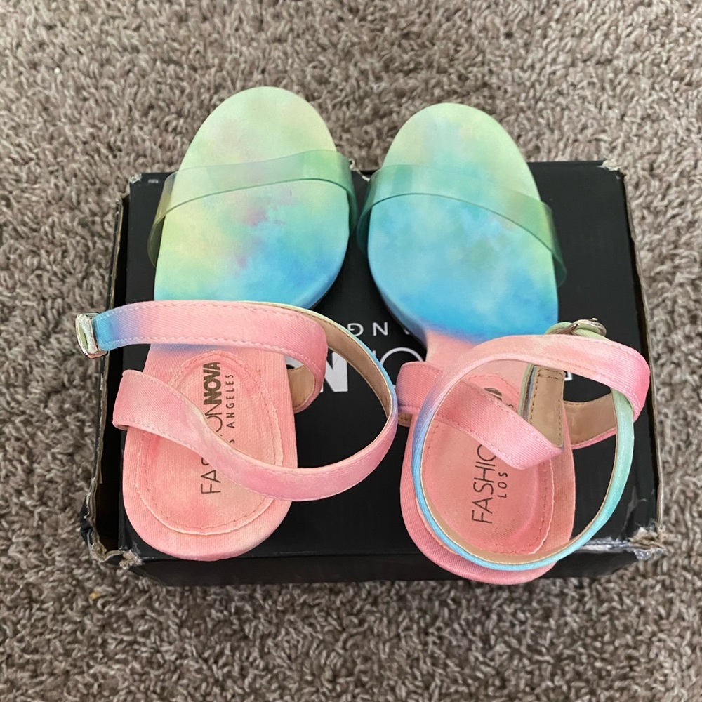 Fashion nova Colorful life heels